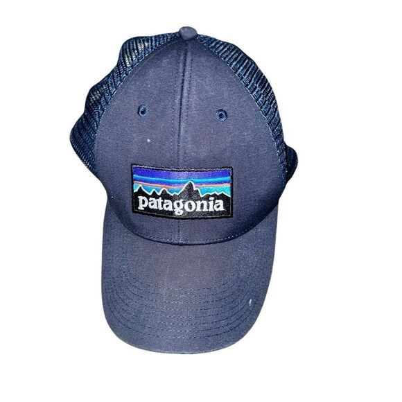 VERY NICE Patagonia Hat Cap Mens Snapback Black Hiking Camping Trail Trek Fishin - Picture 1 of 6